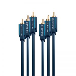 kabel 3xRCA/3xRCA (komponent YUV) CLICKTRONIC 10m.