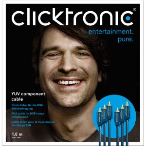 kabel 3xRCA/3xRCA (komponent YUV) CLICKTRONIC 20m.