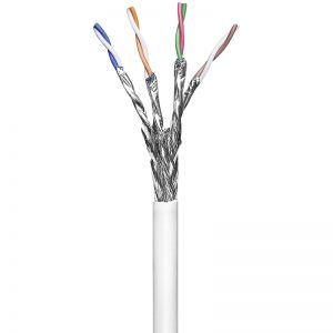 Skrętka CAT6 S/FTP 4x2xAWG27/7 (2xEkran) Wh. 305m