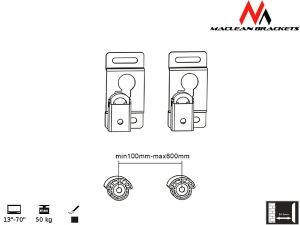 Uchwyt LCD 13\-70\ MC-508 B do 50kg.