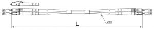 Patchcord światłowodowy LWL LC-LC OM2 DUPLEX 2m
