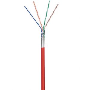 Skrętka CAT5e F/UTP 4x2xAWG26/7 Ekran, Red, 100m