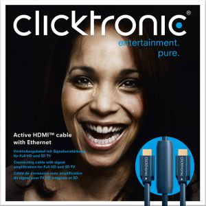 Aktywny kabel HDMI CLICKTRONIC Full HD/3D-TV 25m
