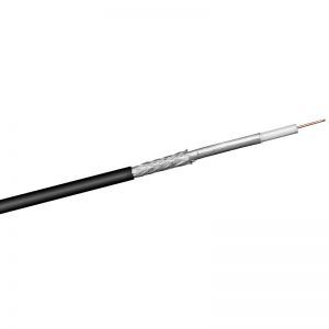 Kabel RG6 PE A Class UV Warsztatowski czarny 100m