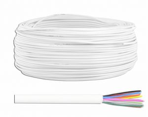 Kabel alarm/domofon 10X0,5mm CU 100m/rolka