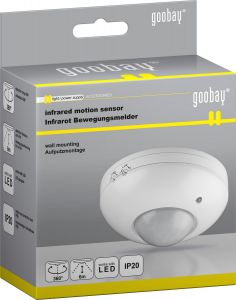 Czujnik ruchu sufitowy PIR 360 st. IP20 Goobay