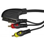kabel Euro-3*RCA 1.5m łezka, HQ