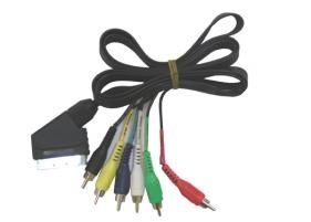 kabel Euro-6*RCA 3m okrągły