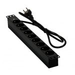 Listwa zasilająca do szaf RACK 19\-9 gniazd 1U
