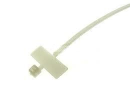 opaska kablowa z etykietą 200x2,5mm biała