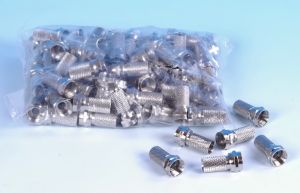 Wtyk F Nakręcany RG6 6,5mm/18mm - 100szt