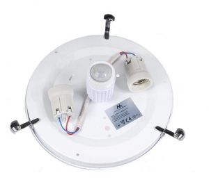 Plafon sufitowy z czujnikiem pir lampa 2x40W E27