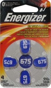 Bateria Słuchowa 675 ENERGIZER (4 szt.)