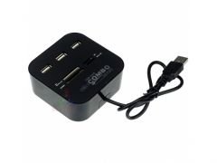 Hub 3x USB 2.0 czytnik kart
