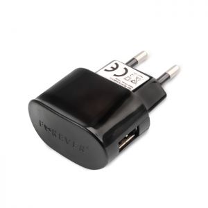 Ładowarka sieciowa Forever USB 1 A czarna