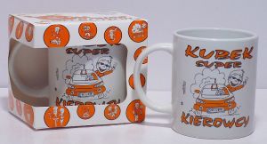 Kubek orange Super Kierowcy 250ml BOX
