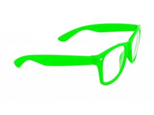 Okulary Wayfarer zerówki zielone