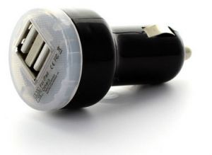 Ładowarka Samochodowa 2xUSB 2.1A 1A