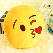 Poduszka Dekoracyjna  Emotki Emoji - całus kiss